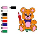 Teddy Bear 63 Embroidery Design